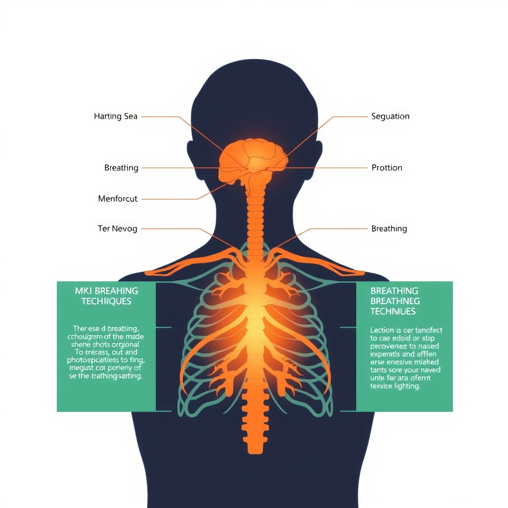 Diagram illustrating proper breathing techniques and their impact on the nervous system